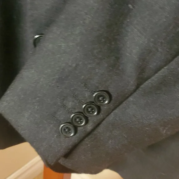 Austin Reed Gray Windowpane Wool Blazer - Picture 5 of 12